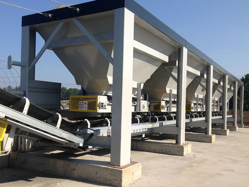 banner de silos/caçambas de agregados
