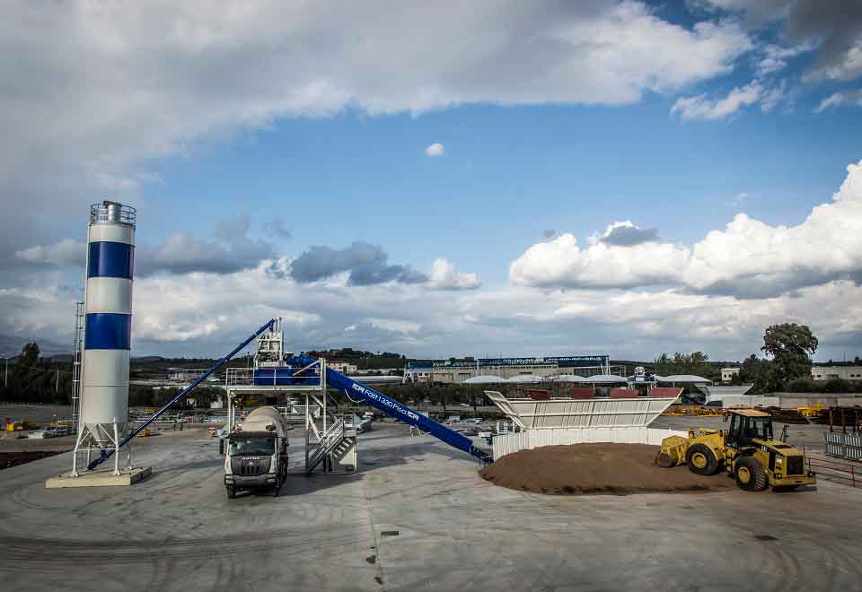 usina móvel de concreto