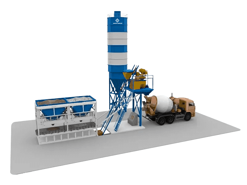 modelo de usina de concreto para pré-moldados