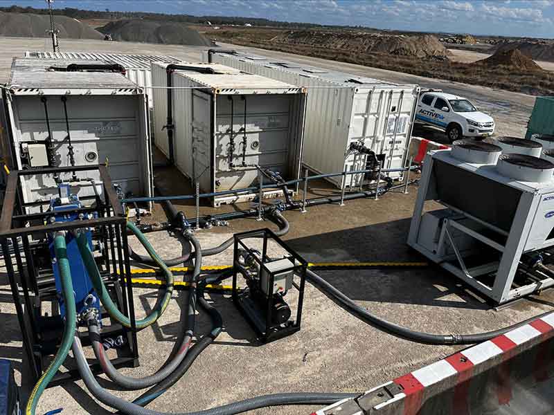imagens de chiller de água para usina de concreto