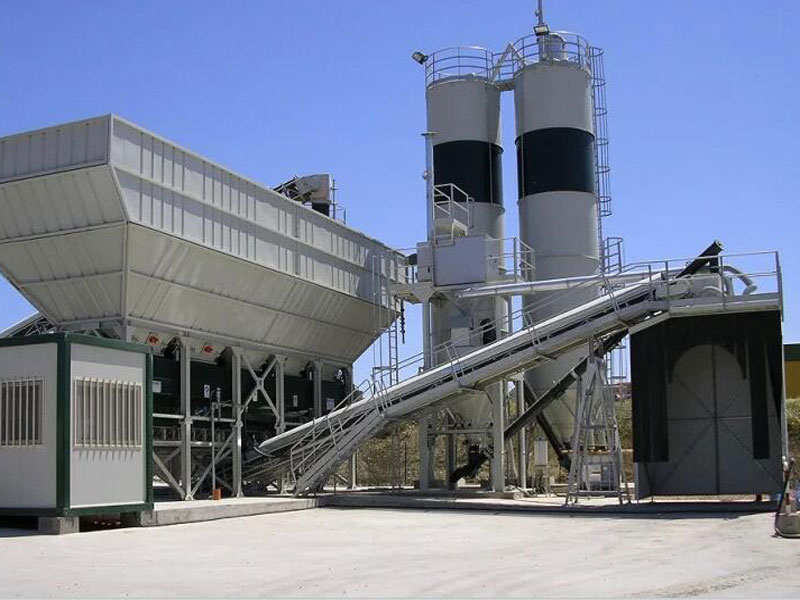 imagens de usina de concreto de mistura úmida