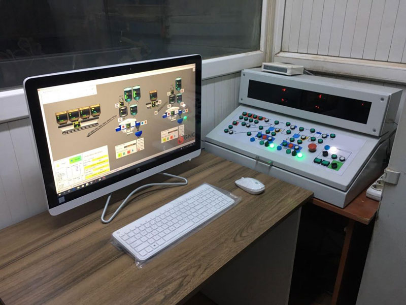 sistema de controle automatico para central de concreto imagem