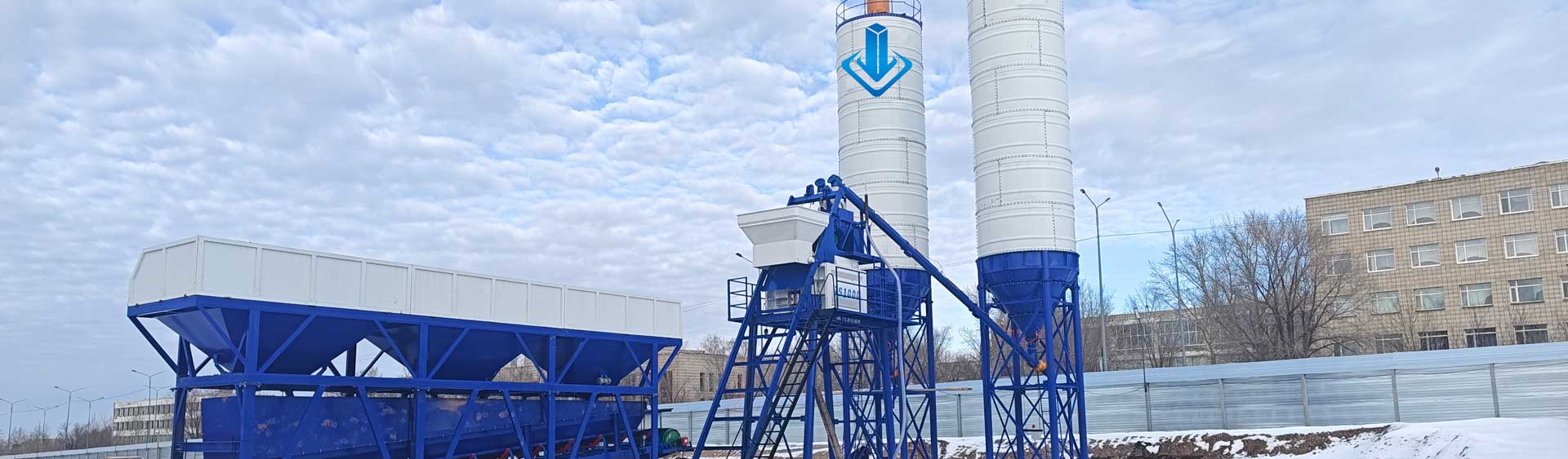 Usina de Concreto HZS60 Instalada no Congo (RDC) AGICO