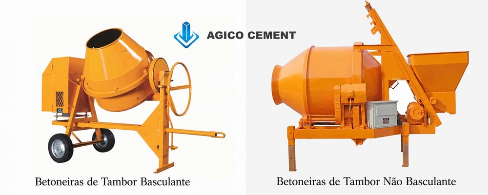 Modelos de misturador de concreto de tambor não basculante
