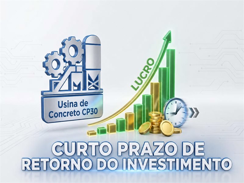 Usina de Concreto CP30 Curto Prazo de Retorno do Investimento