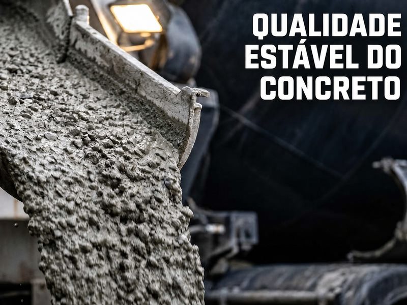Produção de concreto com qualidade estável na usina CP30