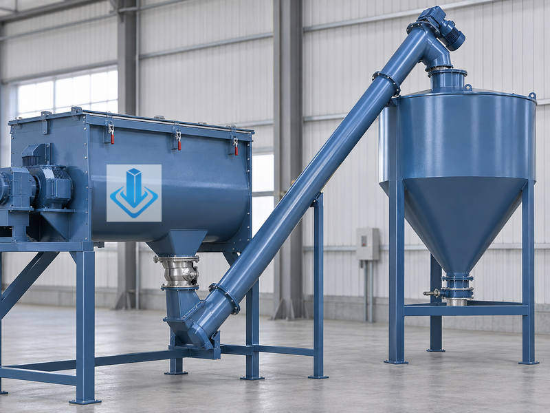 Transportador helicoidal de produto acabado