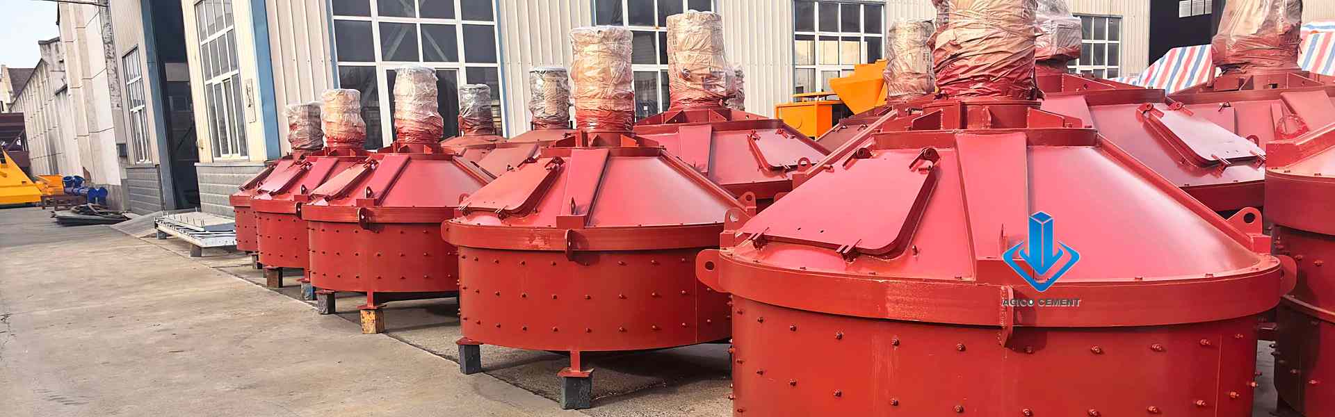 Usina de concreto a seco AG-HZS60 com misturador planetário em Riade